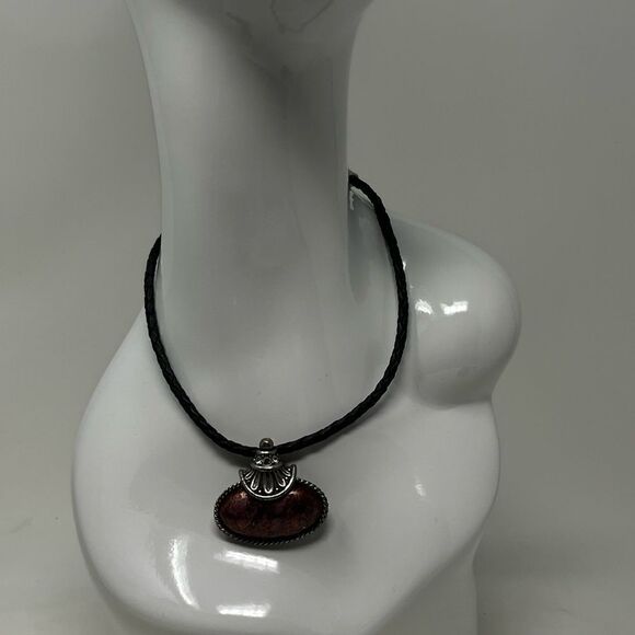 Chico’s necklace on leather cord. - Picture 5 of 6